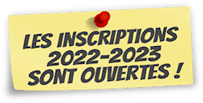 Les incriptions 2021-2022 sont ouvertes !